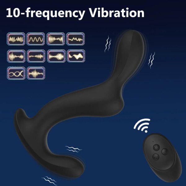 Male Prostate Massage Remote Anal Vibrator Delay Ejaculation Ring Wearing anal plug G-spot Stimulate Anus Plug Butt Sex Toys