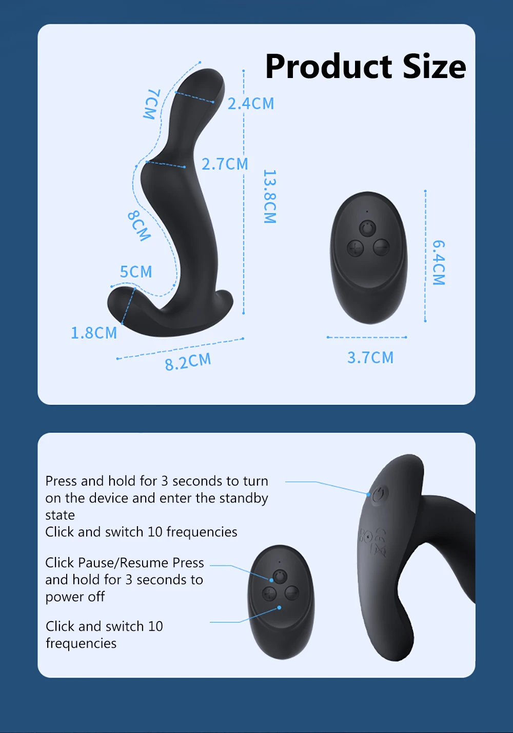 Male Prostate Massage Remote Anal Vibrator Delay Ejaculation Ring Wearing anal plug G-spot Stimulate Anus Plug Butt Sex Toys
