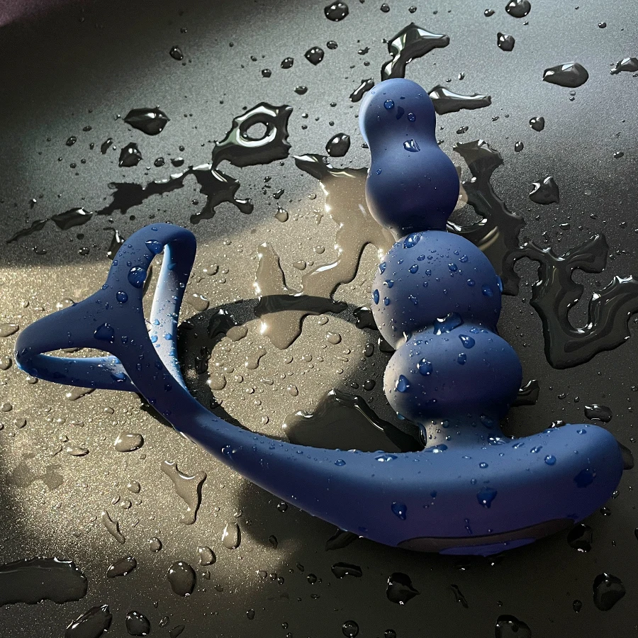 Male Prostate Massager Vibrator 360°Rotate Anal Plugs Penis Ring Butt Plug Vibrator Wireless Control Sex Toy for Men Masturbator