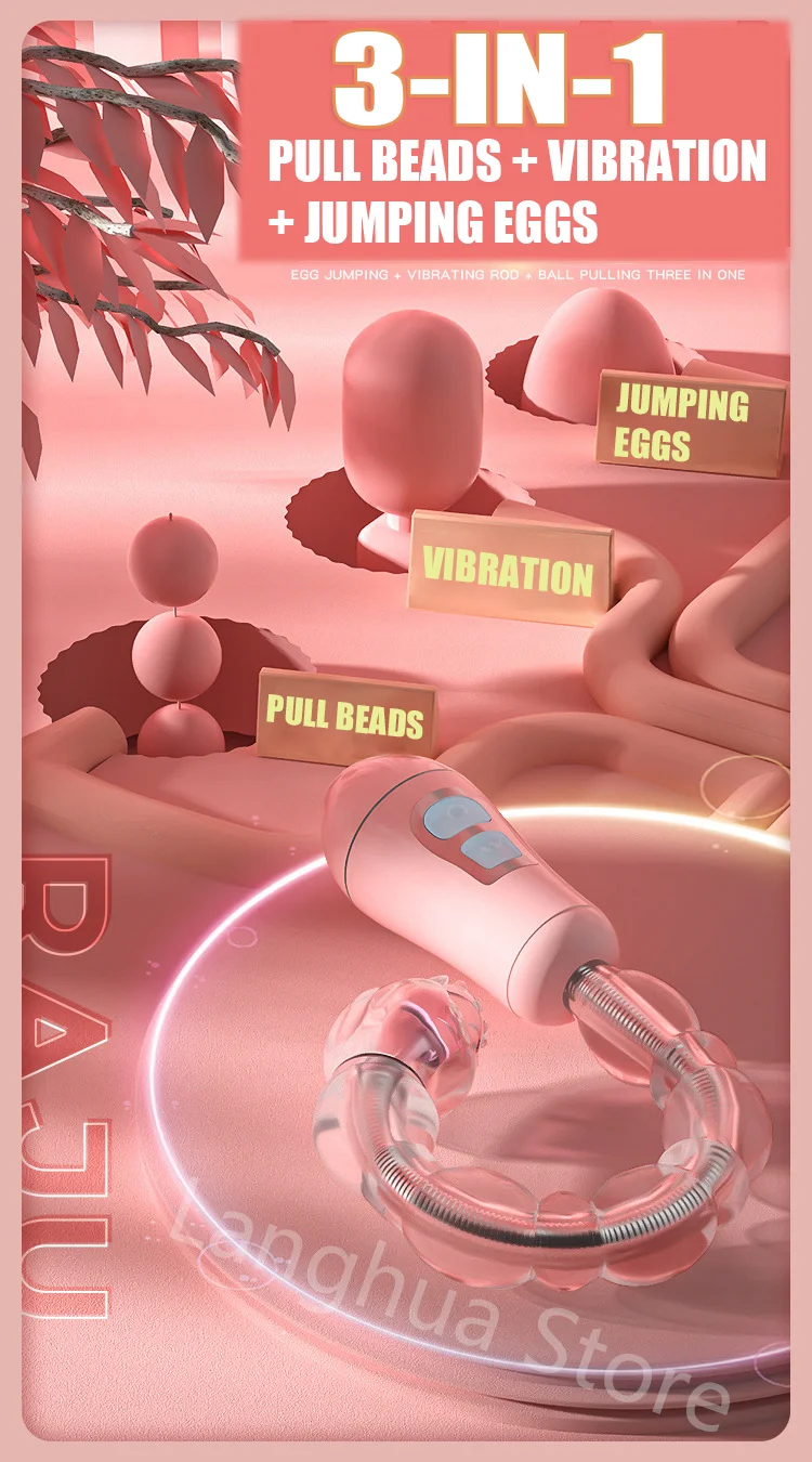 3-in-1 Anal Pull Bead Vibrator For Women Men Prostate Massager Butt Plug Unisex Masturbator Anal Bead Erotic Sex Toys For Couple 3-in-1 Anal Pull Bead Vibrator For Women Men Prostate Massager Butt Plug Unisex Masturbator Anal Bead Erotic Sex Toys For Couple