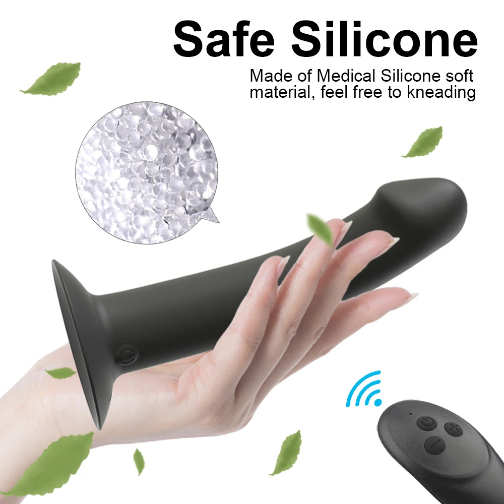 Anal Plug Prostate Massager Sex Products Wireless Remote Vaginal Stimulator With Sucker Silicone Dildo Sex Toys for Man Woman