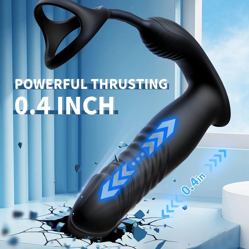 Vibrating Butt Plug Telescopic Prostate Massager Dual Cock Ring Sex Toys for Men Gay Anal Plug Bluetooth APP Vibrator for Adult Vibrating Butt Plug Telescopic Prostate Massager Dual Cock Ring Sex Toys for Men Gay Anal Plug Bluetooth APP Vibrator for Adult