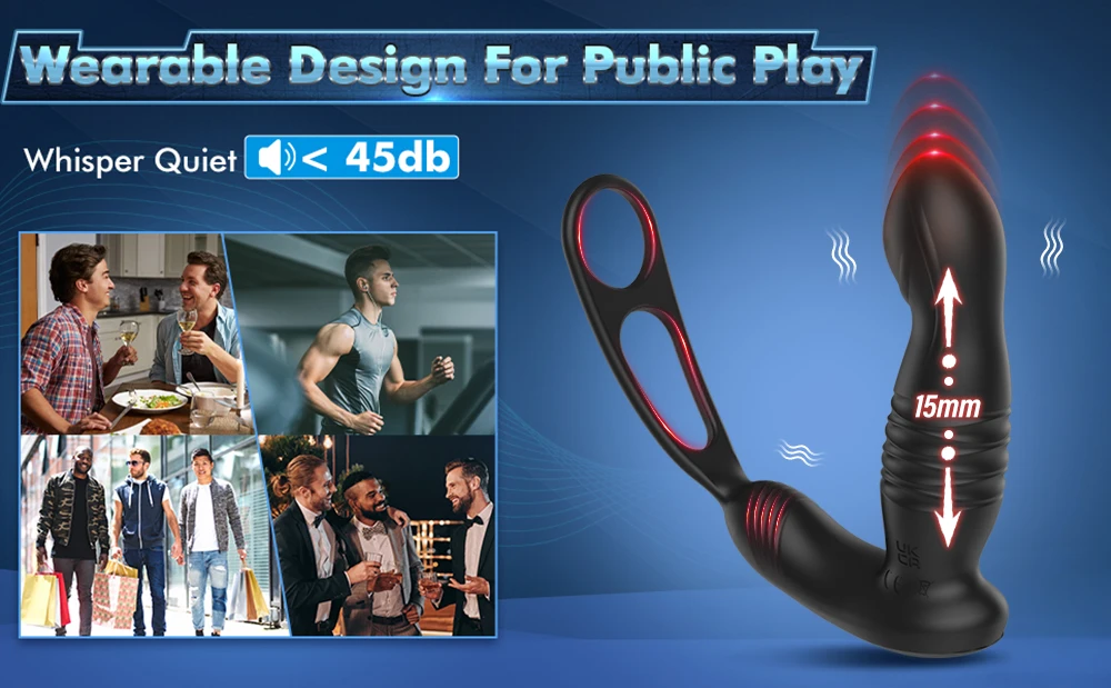 Vibrating Butt Plug Telescopic Prostate Massager Dual Cock Ring Sex Toys for Men Gay Anal Plug Bluetooth APP Vibrator for Adult Vibrating Butt Plug Telescopic Prostate Massager Dual Cock Ring Sex Toys for Men Gay Anal Plug Bluetooth APP Vibrator for Adult