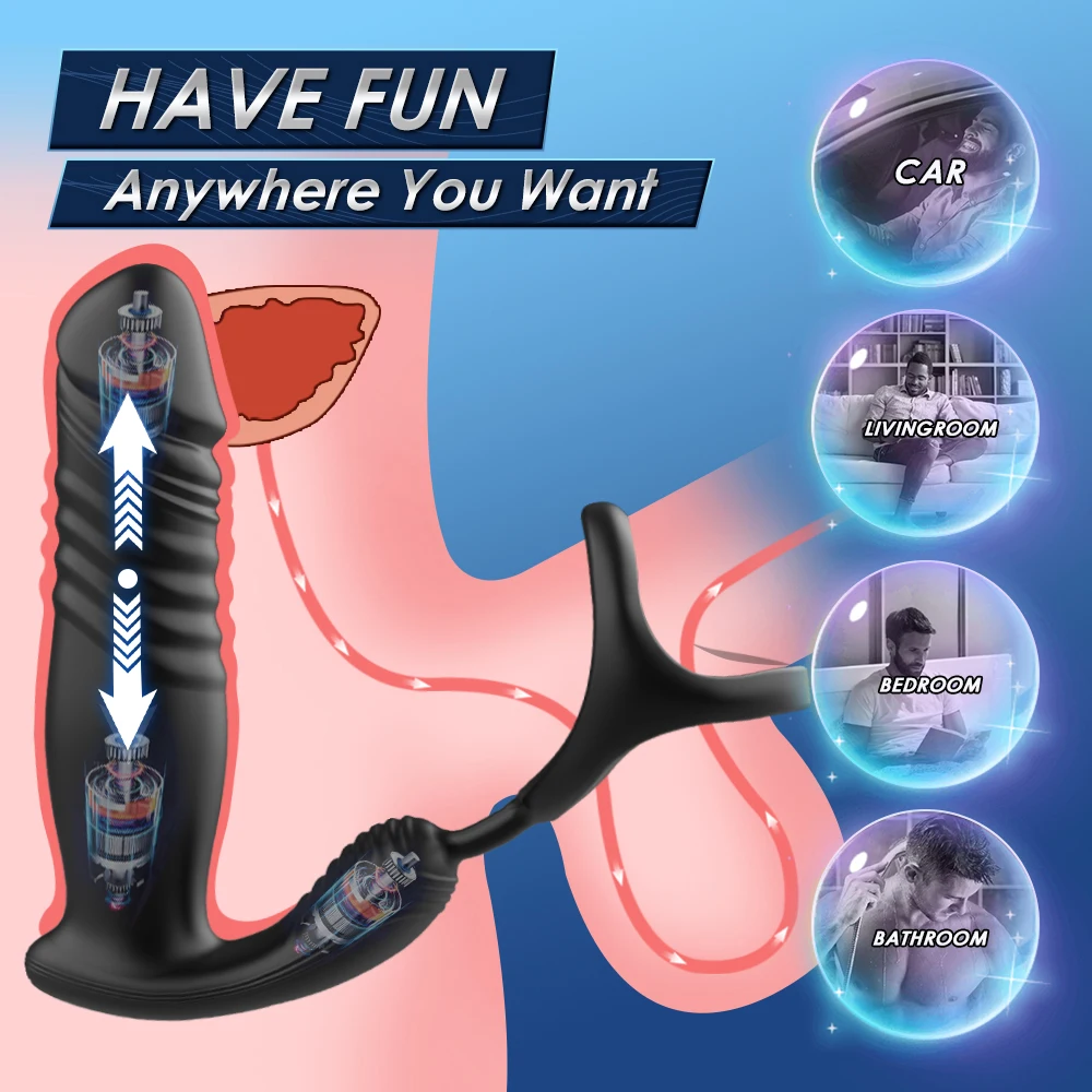 Vibrating Butt Plug Telescopic Prostate Massager Dual Cock Ring Sex Toys for Men Gay Anal Plug Bluetooth APP Vibrator for Adult Vibrating Butt Plug Telescopic Prostate Massager Dual Cock Ring Sex Toys for Men Gay Anal Plug Bluetooth APP Vibrator for Adult