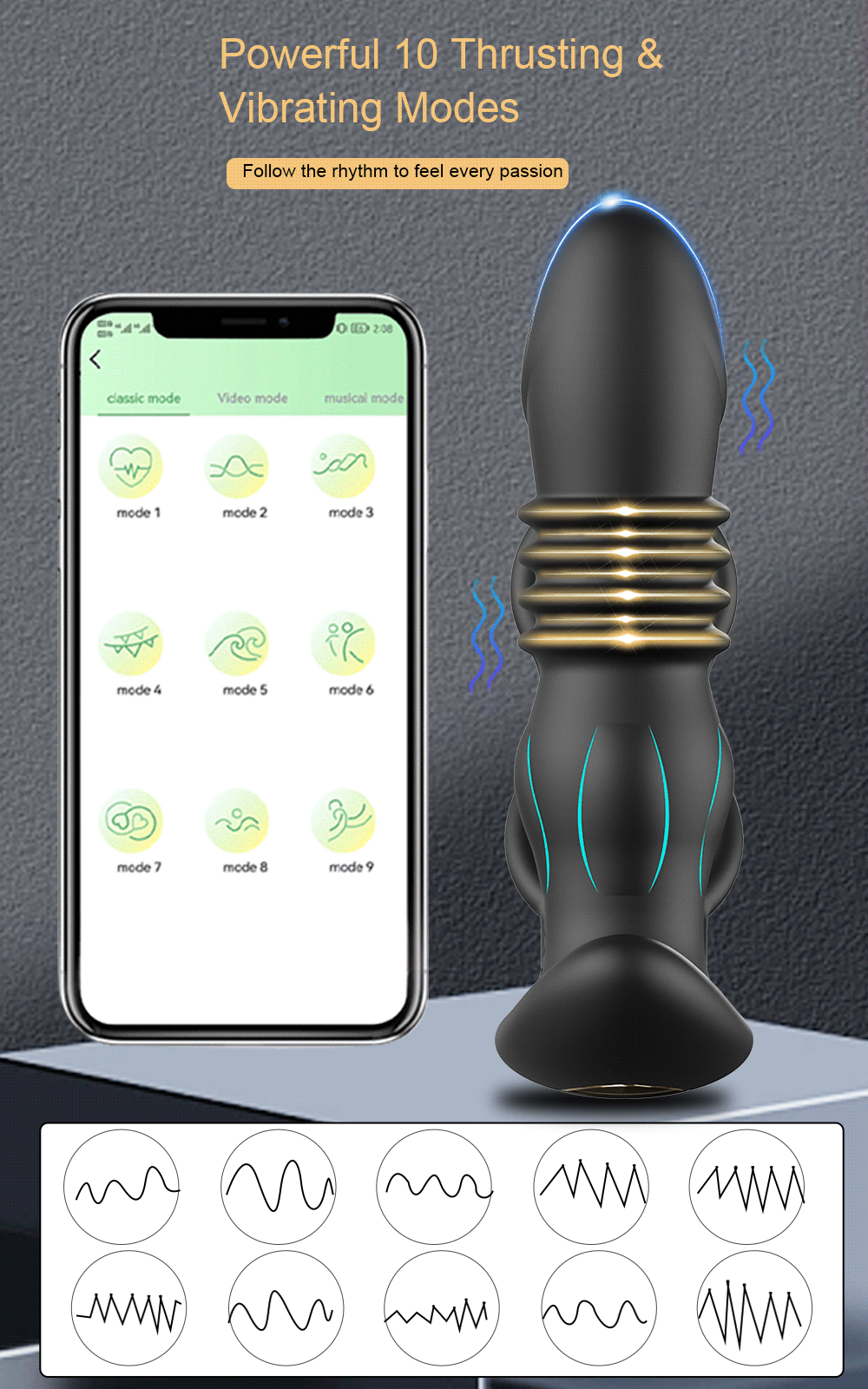 Telescopic Anal Vibrator Prostate Stimulator Massager Vibrators Delay Ejaculation Lock Ring Anal Butt Plug Sex Toy Dildo for Men Telescopic Anal Vibrator Prostate Stimulator Massager Vibrators Delay Ejaculation Lock Ring Anal Butt Plug Sex Toy Dildo for Men
