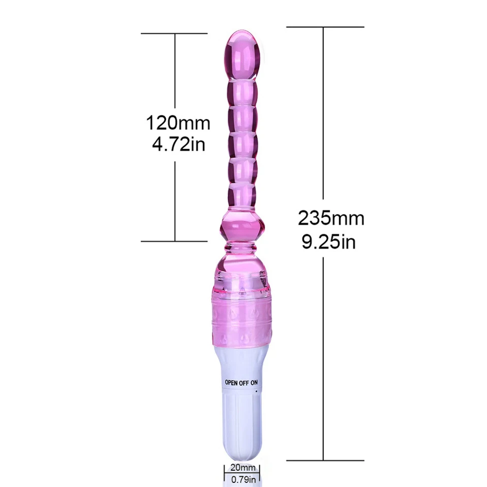 Anal Beads Vibrator Adult Masturbation Butt Plug Prostate Massager G-Spot Stimulation Soft Silicone Backyard Toy Sex for Couples