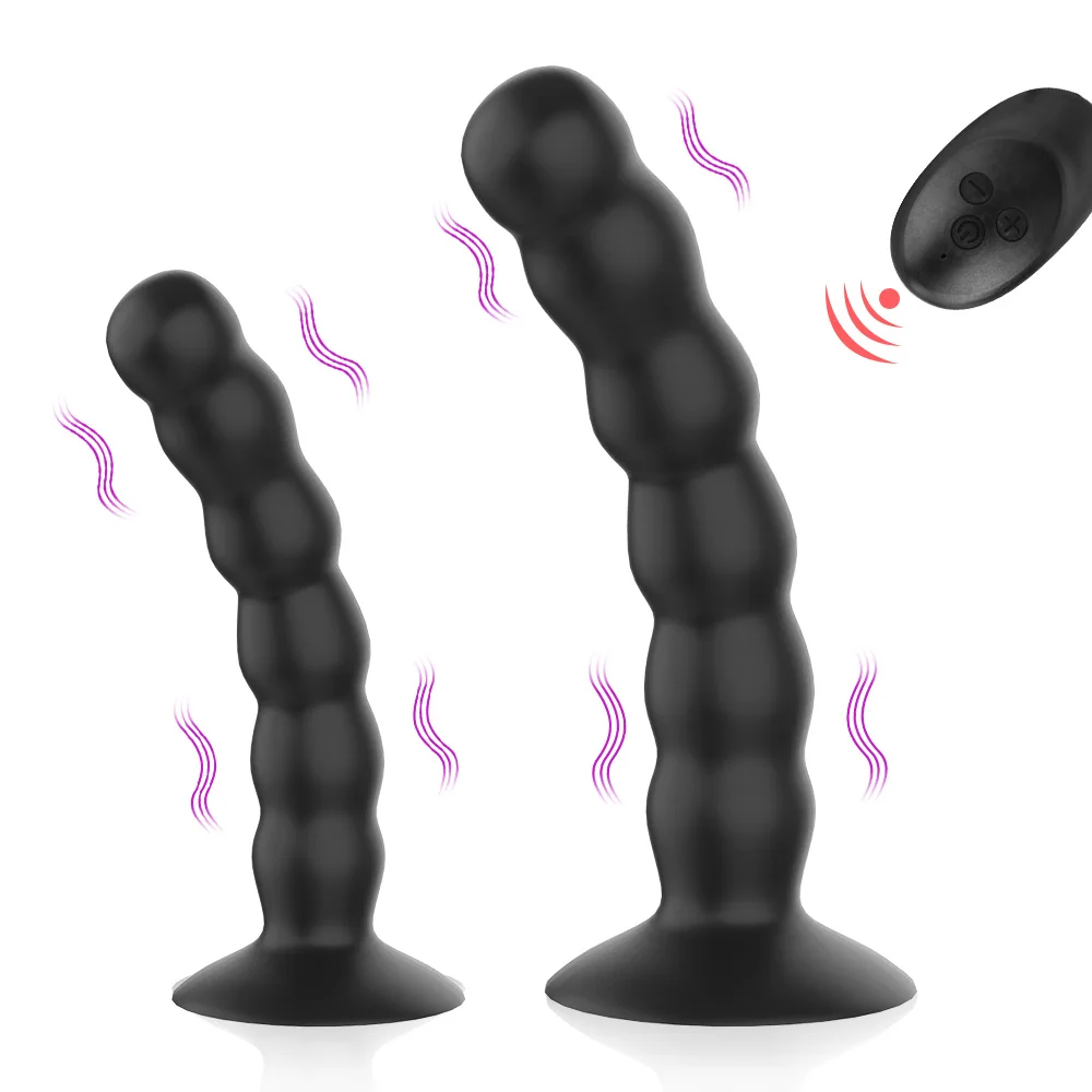 15/19cm Butt Plug Anal Beads Vibrators for Women Men Prostate Massager Dildos Sex Toys Adults Goods Suction Wireless Erotic Shop