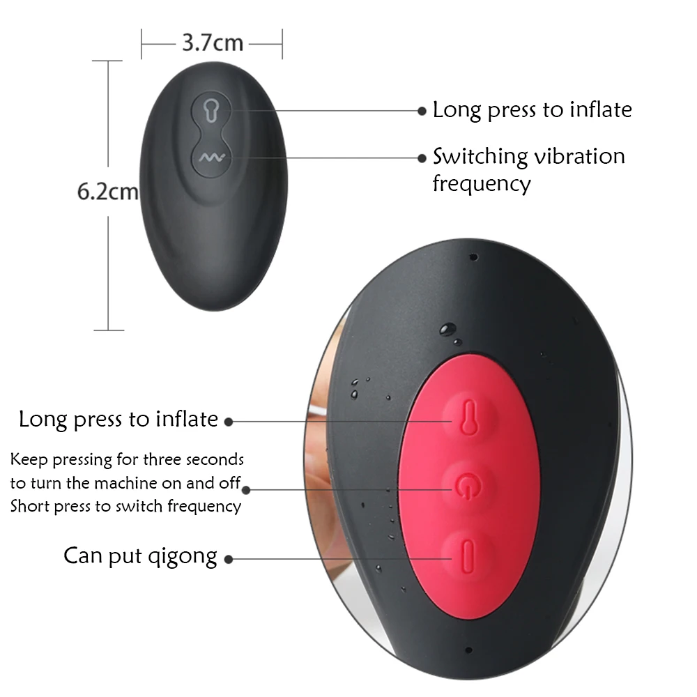 Inflatable Prostate Massager Anal Toys Powerfull Vibrator for Men Women Anal Plug Wireless Remote Control Sex Toy for Adult 18 Inflatable Prostate Massager Anal Toys Powerfull Vibrator for Men Women Anal Plug Wireless Remote Control Sex Toy for Adult 18