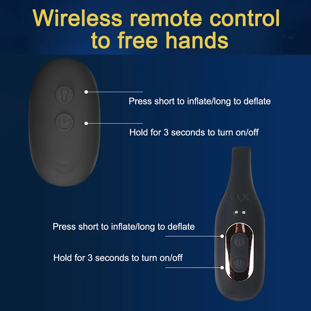 Inflatable Prostate Massager Anal Toys Powerfull Vibrator for Men Women Anal Plug Wireless Remote Control Sex Toy for Adult 18 Inflatable Prostate Massager Anal Toys Powerfull Vibrator for Men Women Anal Plug Wireless Remote Control Sex Toy for Adult 18