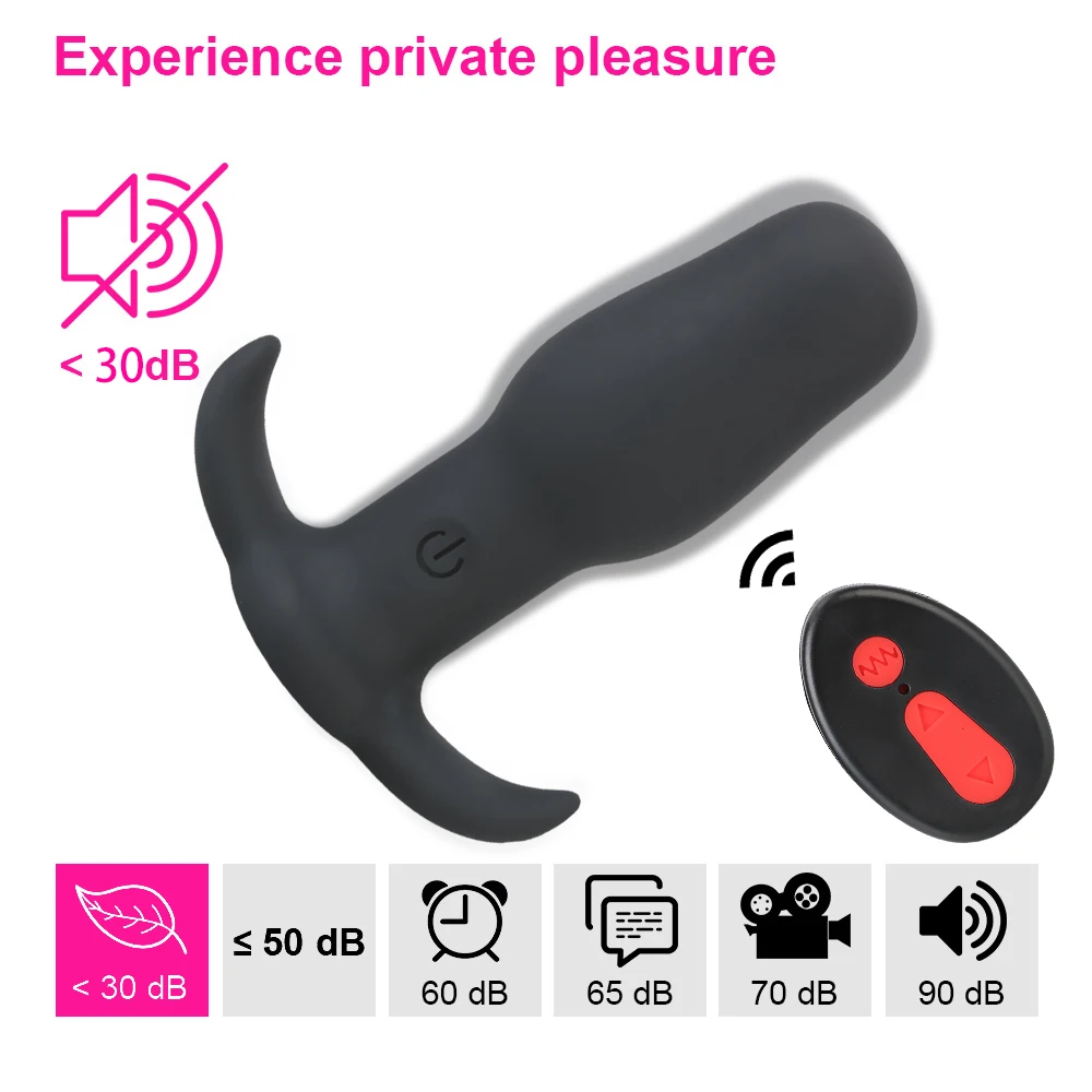 Vibrating Butt Plugs Dildo Vibrator G-spot Wireless Remote Control Anal Plug Stimulator  Prostate Massage Sex Toys For Man/Woman