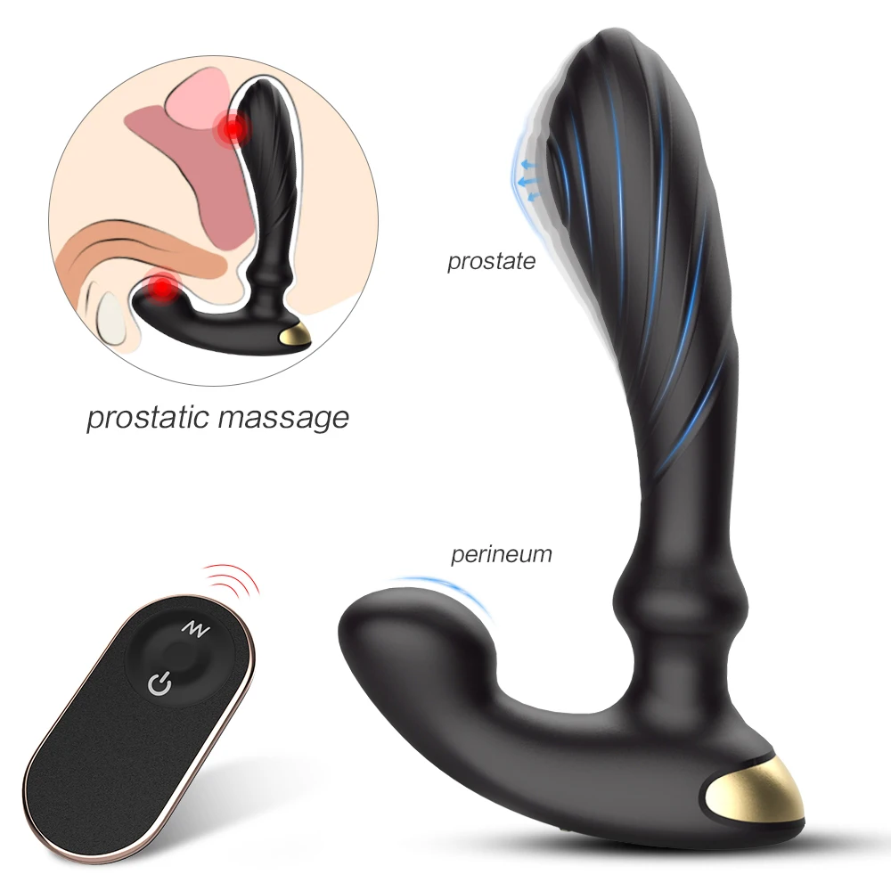 9 Frequency Male Prostate Massager Vibrator Anal Butt Plug Remote Control Vibrators Enhance Sexual Pleasure Sex Toys for Women