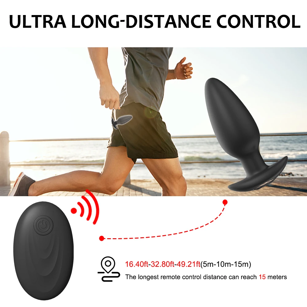 Wireless Remote Control Vibrating Anal Butt Plug Prostate Massager Sex Toys For Women Men Gay Clitoris Stimulator Vibrator Wireless Remote Control Vibrating Anal Butt Plug Prostate Massager Sex Toys For Women Men Gay Clitoris Stimulator Vibrator