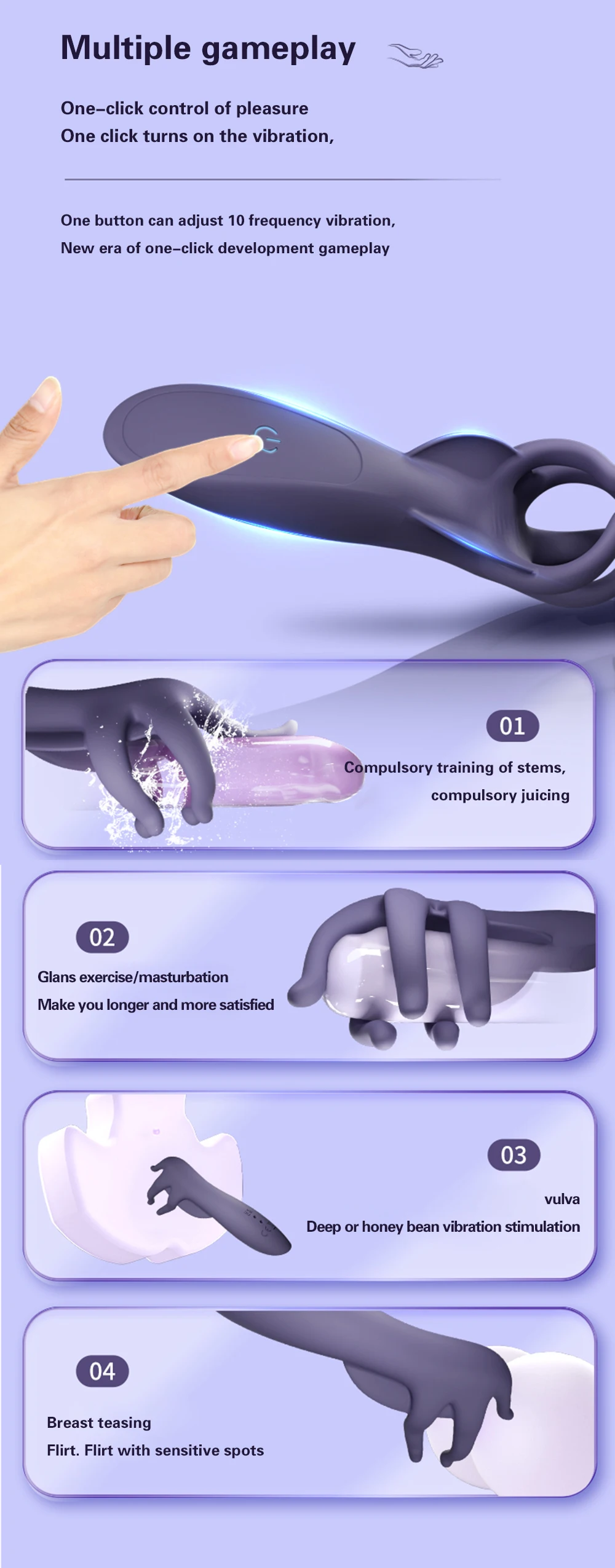 Penis Vibrator Glans Ejaculation Delay Endurance Trainer Prostate Vibration Massager Male Masturbation Adult Sex Toys for Men 18 Penis Vibrator Glans Ejaculation Delay Endurance Trainer Prostate Vibration Massager Male Masturbation Adult Sex Toys for Men 18