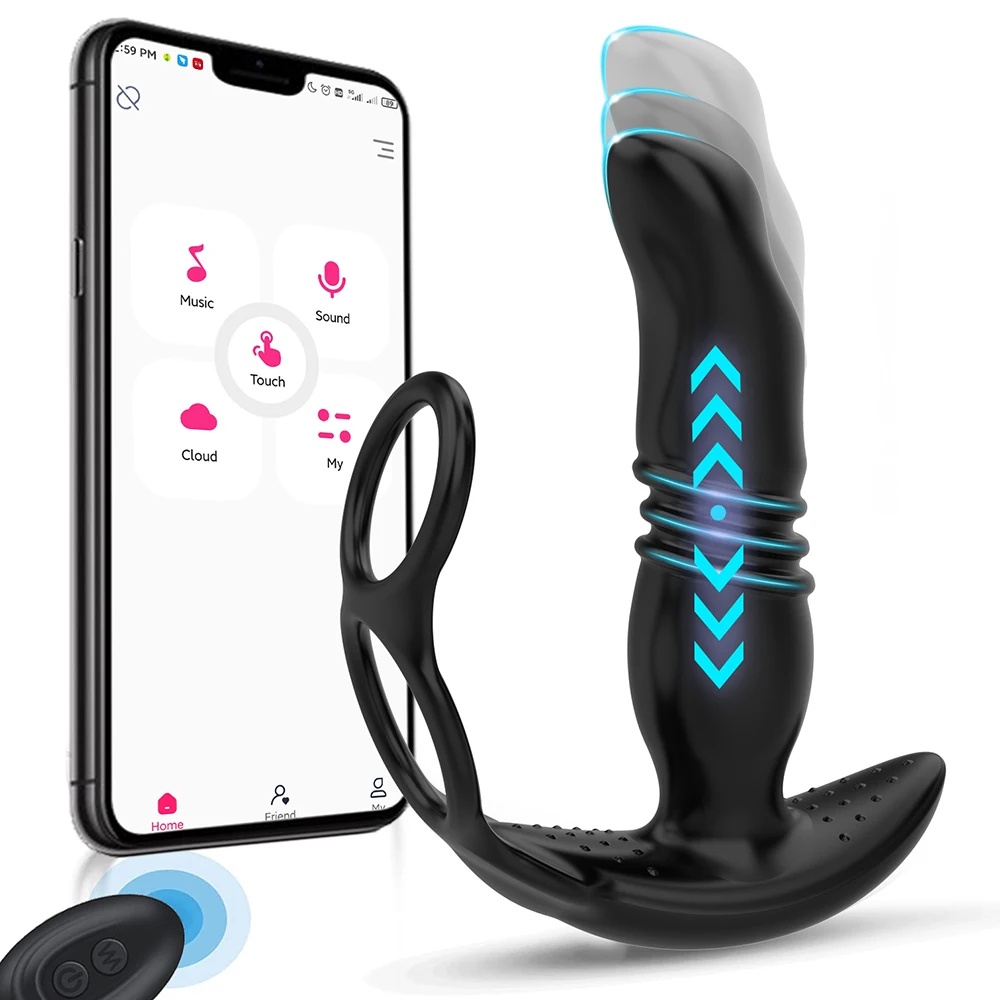 Telescopic Anal Vibrator Sex Toys For Men APP Remote Prostate Massager Bluetooth Dildo Vibrator Butt Plug Delay Ejaculation Ring Telescopic Anal Vibrator Sex Toys For Men APP Remote Prostate Massager Bluetooth Dildo Vibrator Butt Plug Delay Ejaculation Ring