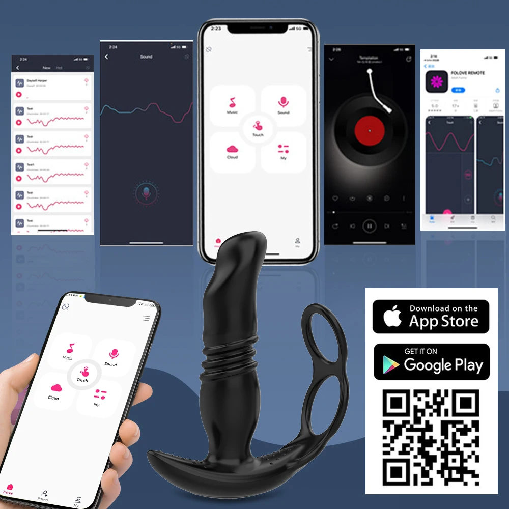Telescopic Anal Vibrator Sex Toys For Men APP Remote Prostate Massager Bluetooth Dildo Vibrator Butt Plug Delay Ejaculation Ring Telescopic Anal Vibrator Sex Toys For Men APP Remote Prostate Massager Bluetooth Dildo Vibrator Butt Plug Delay Ejaculation Ring