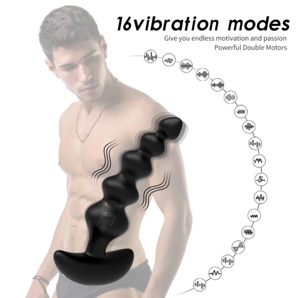 Wireless Remote Anal Vibrator Prostate Massager Anal Beads Butt Plug Sex Toy for Women Men Masturbator Dildo Vibrator Stimulator