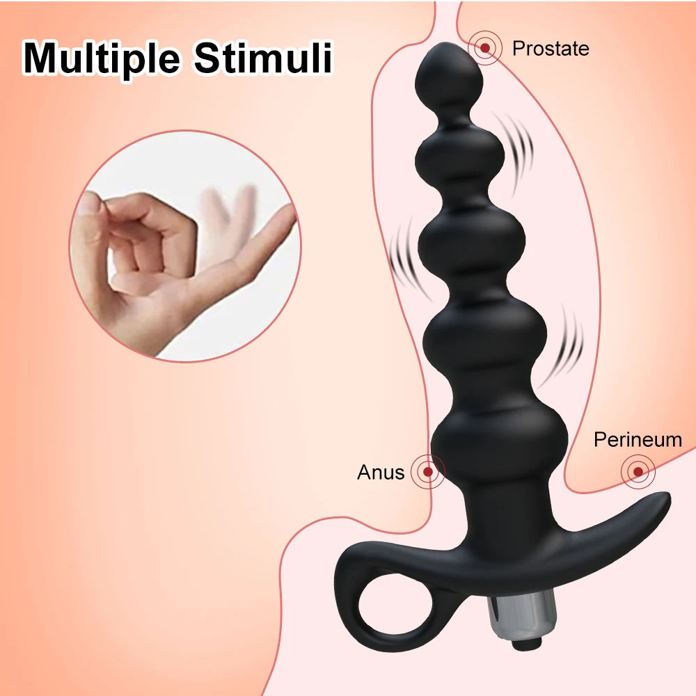 Wireless Remote Anal Vibrator Prostate Massager Anal Beads Butt Plug Sex Toy for Women Men Masturbator Dildo Vibrator Stimulator