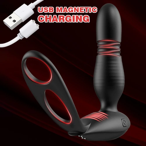 HESEKS Thrusting Anal Plug Vibrators Men with Remote Control Prostate Massager Masturbators Vibrators for men Sex Toys for Men