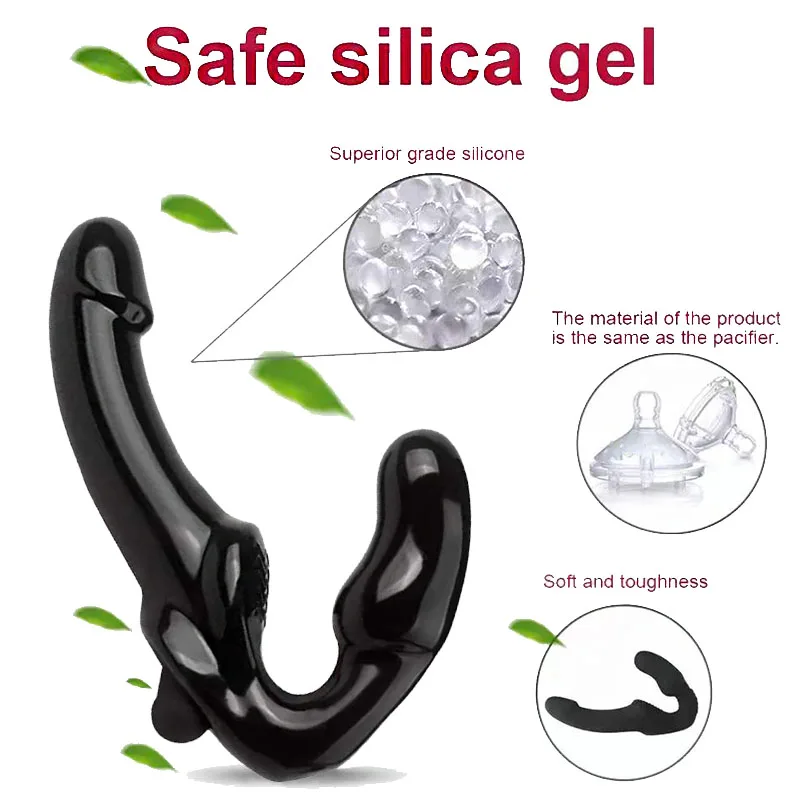 Double Heads Dildo Vibrators Strap-on Exotic Accessories Vagina Prostate Massager Oral Adult Store Sex Toys for Men Women Couple