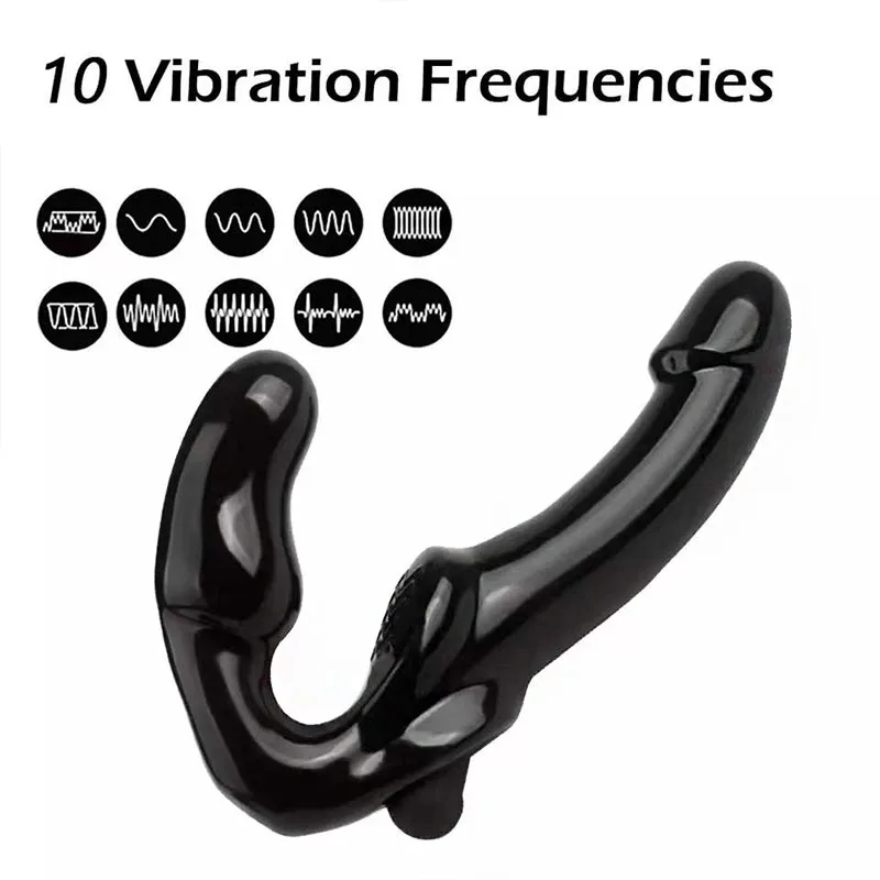 Double Heads Dildo Vibrators Strap-on Exotic Accessories Vagina Prostate Massager Oral Adult Store Sex Toys for Men Women Couple