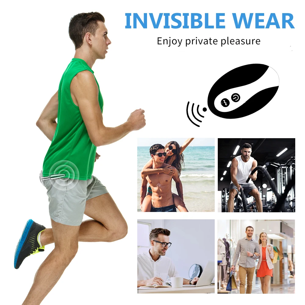 Metal Butt Plug Anal Plug Vibrator Wireless Remote Control Prostate Massager Adult 18 Gay Erotic Sex Toys for Men Women 10 Modes
