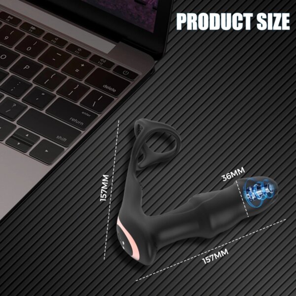 Bead Thrusting Prostate Massager For Men Remote Control Anal Vibrator Butt Plug With Vibration Gay Sex Toys Sex Toy for Couples