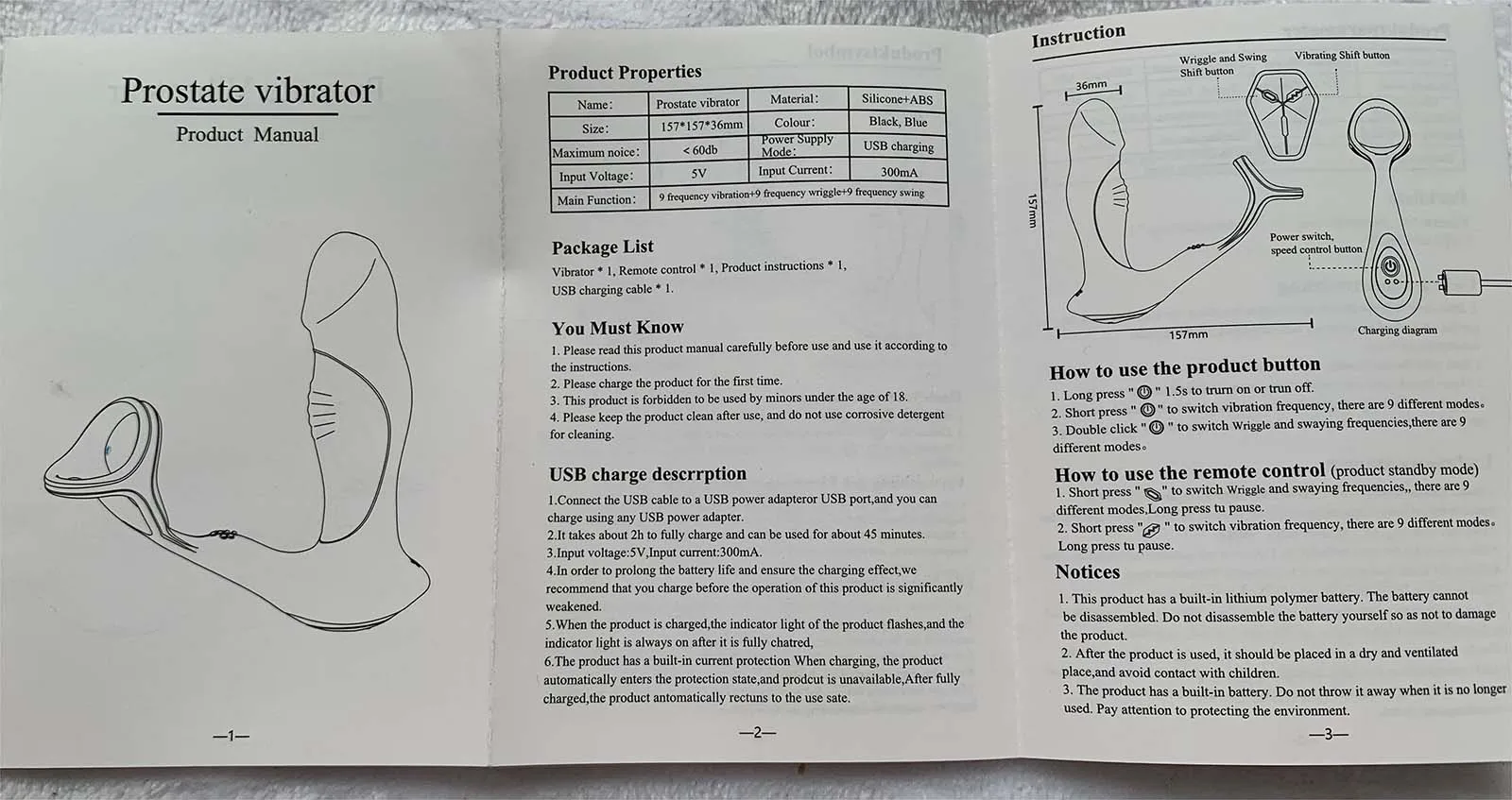Bead Thrusting Prostate Massager For Men Remote Control Anal Vibrator Butt Plug With Vibration Gay Sex Toys Sex Toy for Couples