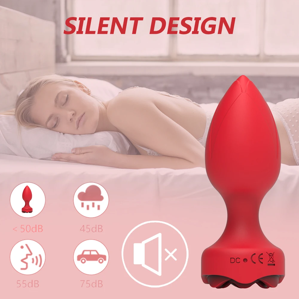 Rose Toy Anal Vibrators Dildo Butt Plug Vibrator Sex Toys For Men Women Gay Remote Control G-Spot Anal Vibrators Prostate Massag Rose Toy Anal Vibrators Dildo Butt Plug Vibrator Sex Toys For Men Women Gay Remote Control G-Spot Anal Vibrators Prostate Massag