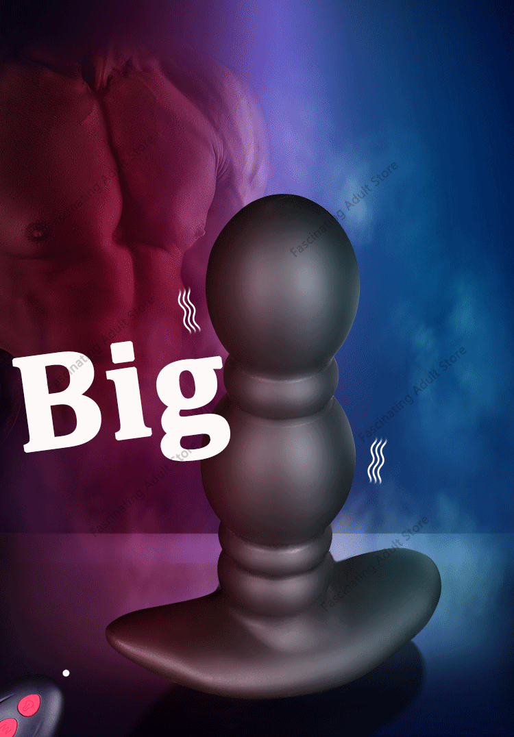 Wireless Remote Control Male Prostate Massager Inflatable Anal Plug Vibrating Butt Plug Anal Expansion Vibrator Sex Toys For Men