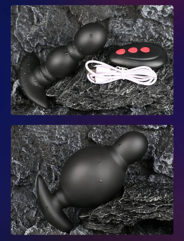 Wireless Remote Control Male Prostate Massager Inflatable Anal Plug Vibrating Butt Plug Anal Expansion Vibrator Sex Toys For Men