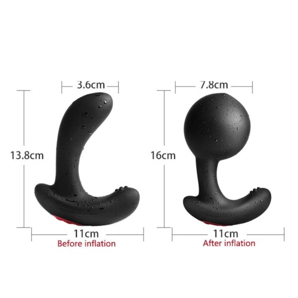 Wireless Remote Control Male Prostate Massager Inflatable Anal Plug Vibrating Butt Plug Anal Expansion Vibrator Sex Toys For Men