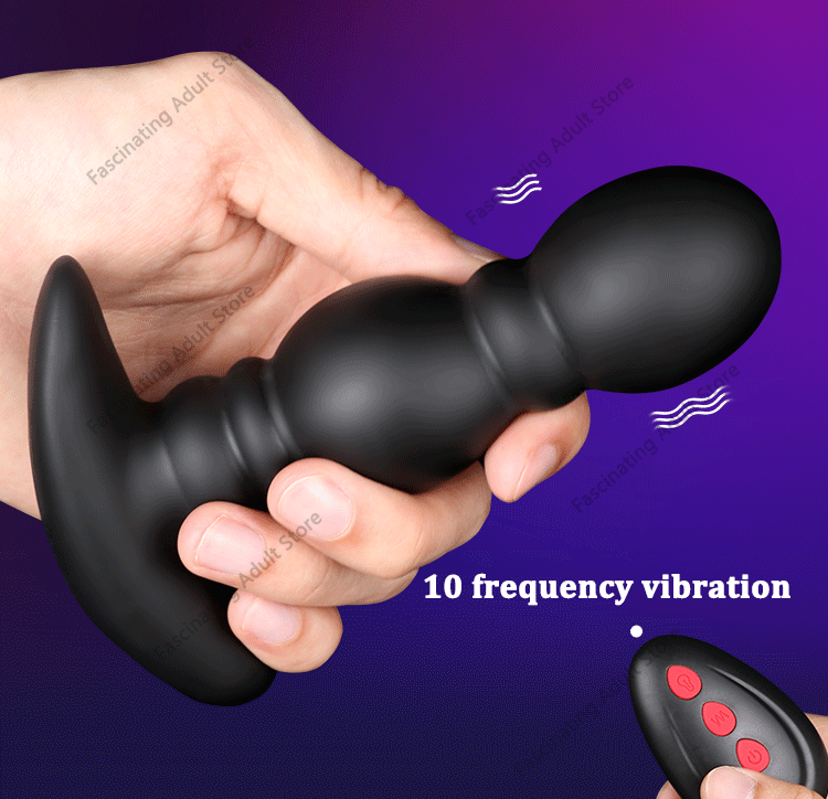 Wireless Remote Control Male Prostate Massager Inflatable Anal Plug Vibrating Butt Plug Anal Expansion Vibrator Sex Toys For Men