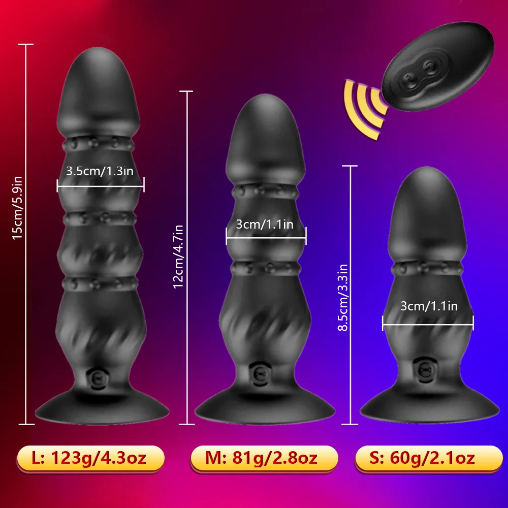 Wireless Remote Control 10 Speeds Vibration Prostate Massager Anal Vibrator Sex Toys For Women Vibrating Butt Plug Anal Beads Wireless Remote Control 10 Speeds Vibration Prostate Massager Anal Vibrator Sex Toys For Women Vibrating Butt Plug Anal Beads