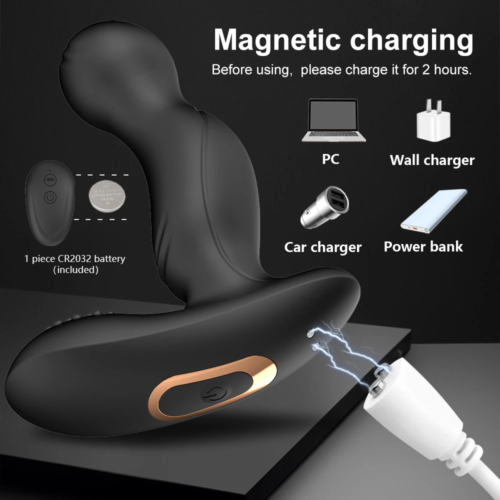 Anal Plug Vibrator Tickling Prostate Massager Masturbators Vagina Stimulator Dildo Male Sex Toy for Women Gay Butt Plug for Men