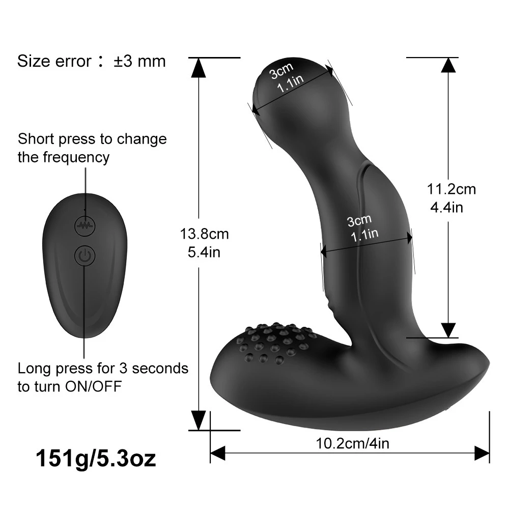 Anal Plug Vibrator Tickling Prostate Massager Masturbators Vagina Stimulator Dildo Male Sex Toy for Women Gay Butt Plug for Men