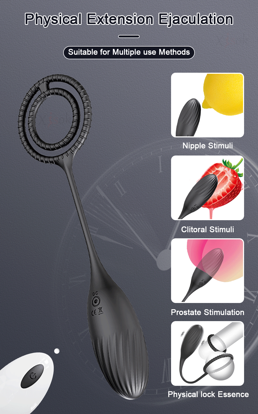 Vibrating Butt Plug with Penis Ring for Men Remote Control Anal Vibrator Prostate Massager for Gay Waterproof Sex Toy for Men