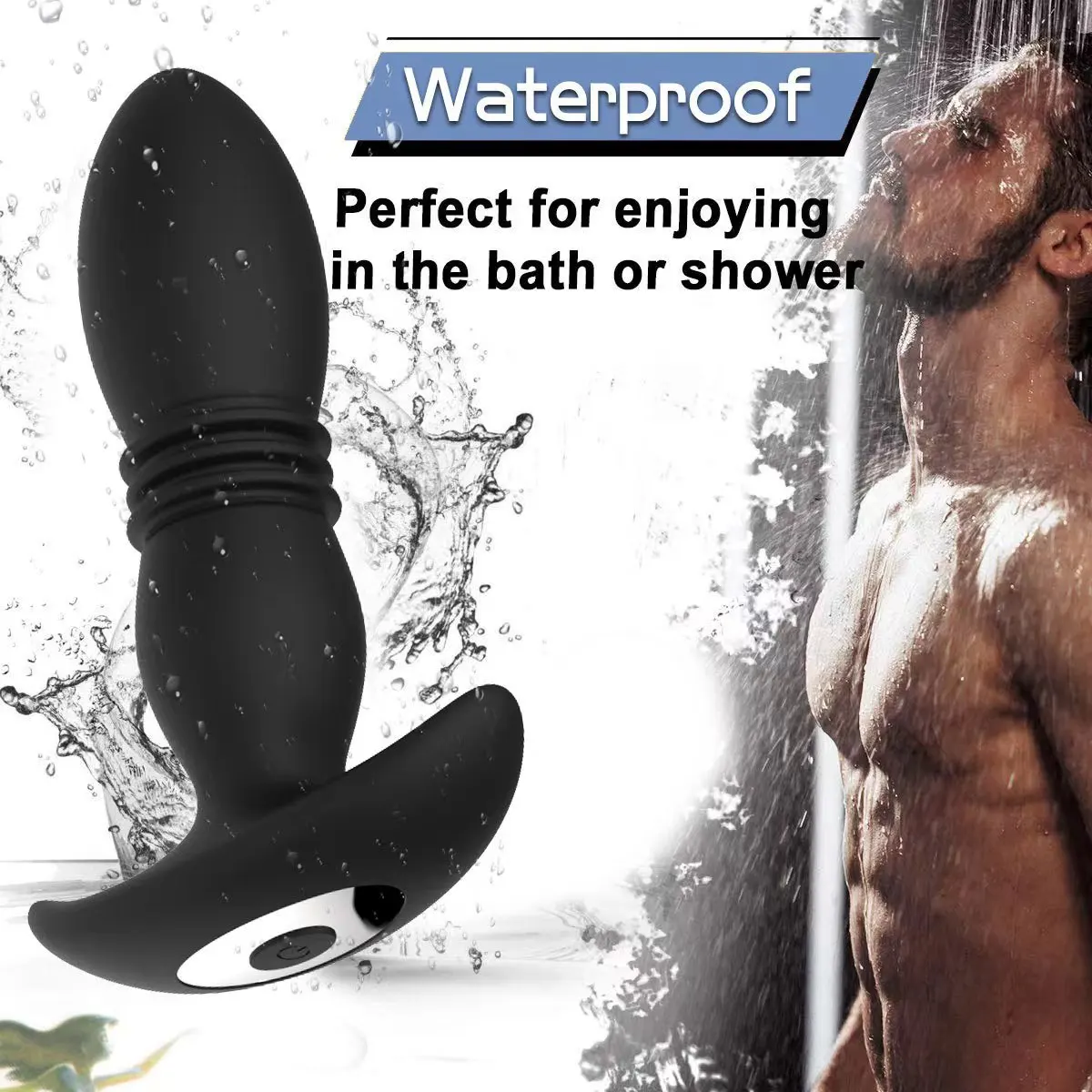 Telescopic Anal Plug Male Vibrating Butt Dildo Wireless Ass Sex Toys for Men Dildo Prostate Massager Men Buttplug Stimulator