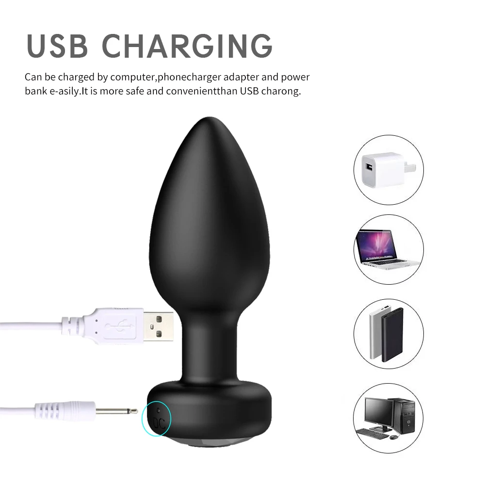 Anal Vibrator for Man Wireless Remote Control Silicone Butt Plug for Gay Plug Sex Toy for Woman Adult Products Prostate Massager