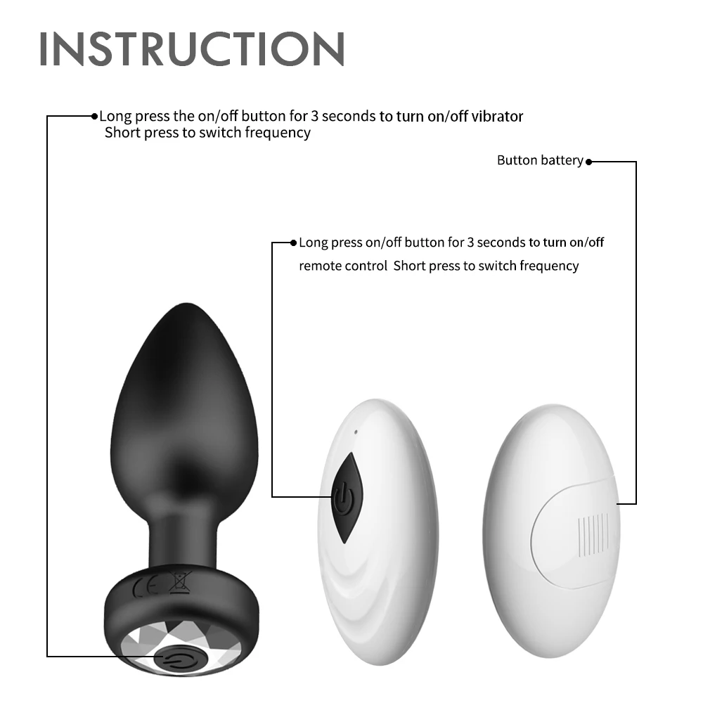 Anal Vibrator for Man Wireless Remote Control Silicone Butt Plug for Gay Plug Sex Toy for Woman Adult Products Prostate Massager