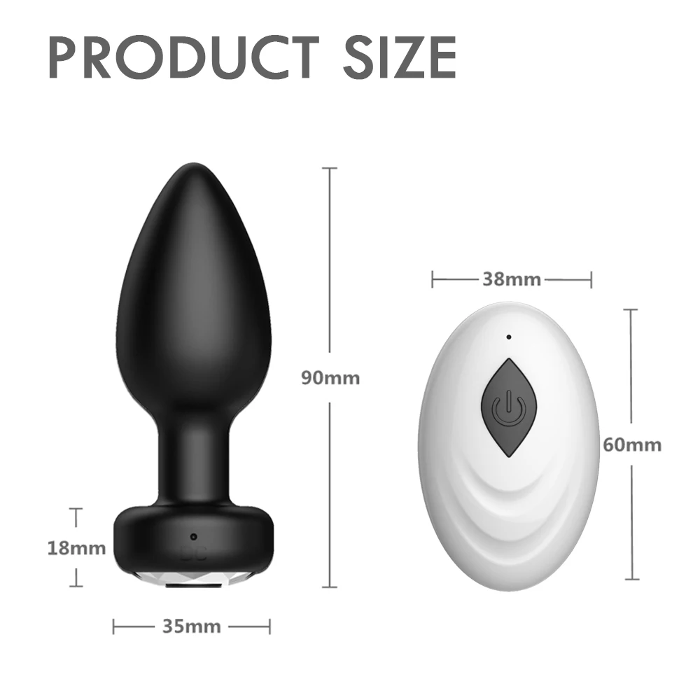 Anal Vibrator for Man Wireless Remote Control Silicone Butt Plug for Gay Plug Sex Toy for Woman Adult Products Prostate Massager