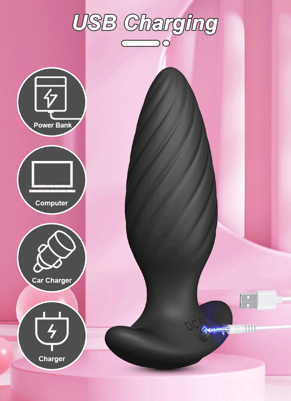 APP Control Anal Vibrator for Men Prostate Massager Wireless Bluetooth Remote Butt Plug Vibrating Sex Toys for Women Male Gay