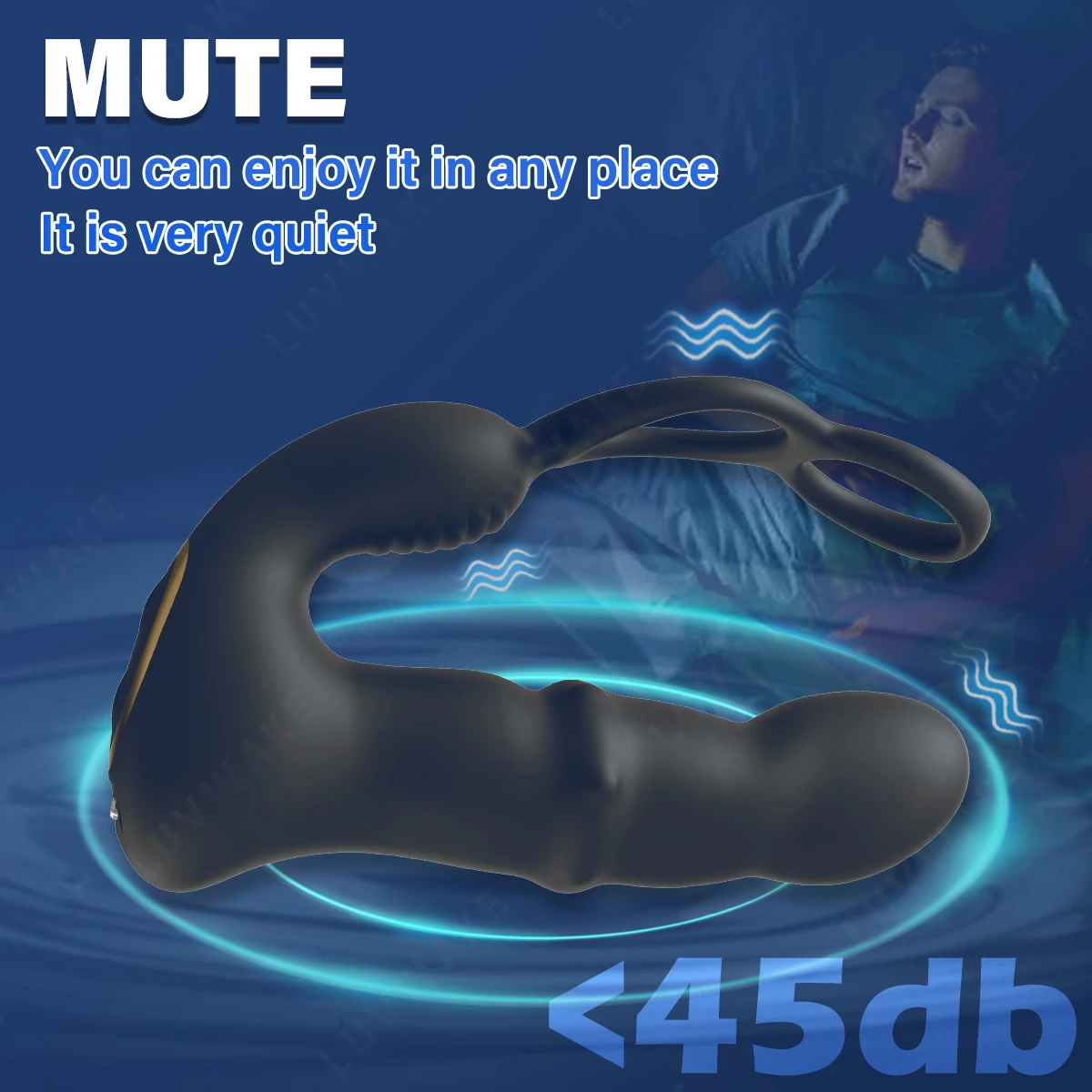 9 Wiggling Vibrating Prostate Massager Anal Vibrator with Penis Ring Beads Telescopic Anal Plug Butt Plug Male Sex Toys for Men