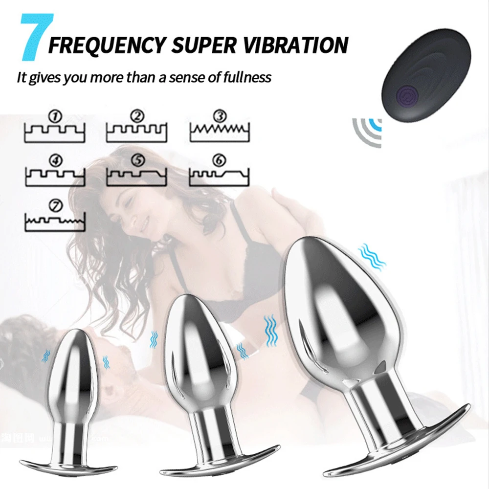 Stainless Steel Anal Vibrators For Men Prostate Masturbator Erotic Massager for Men Butt Plug Dildos Remote Control Anal Sex Toy Stainless Steel Anal Vibrators For Men Prostate Masturbator Erotic Massager for Men Butt Plug Dildos Remote Control Anal Sex Toy