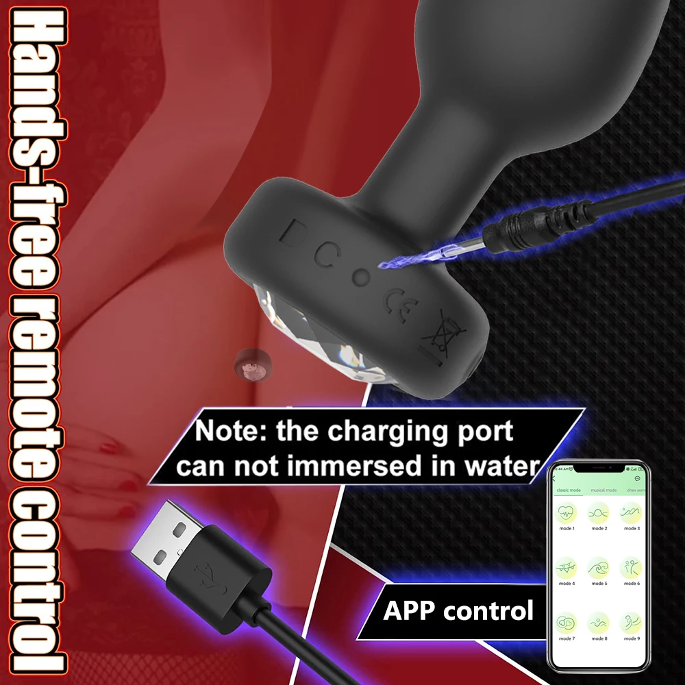 APP Remote Control Anal Vibrator Bluetooth Butt Plug Men Prostate Massager Female Masturbator Adult Sex Toys for Women Men Gay APP Remote Control Anal Vibrator Bluetooth Butt Plug Men Prostate Massager Female Masturbator Adult Sex Toys for Women Men Gay