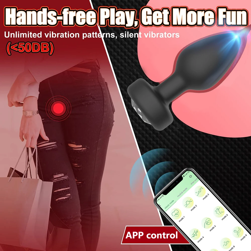 APP Remote Control Anal Vibrator Bluetooth Butt Plug Men Prostate Massager Female Masturbator Adult Sex Toys for Women Men Gay APP Remote Control Anal Vibrator Bluetooth Butt Plug Men Prostate Massager Female Masturbator Adult Sex Toys for Women Men Gay