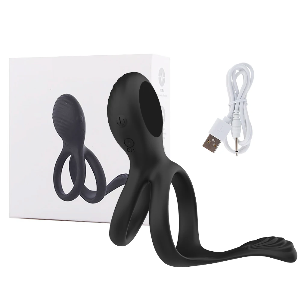 2 In 1 Vibrator Penis Cock Ring Anal Butt Plug Male Prostate Massager Wireless Remote Cockring Sleeve Sex Toys for Men Adults 2 In 1 Vibrator Penis Cock Ring Anal Butt Plug Male Prostate Massager Wireless Remote Cockring Sleeve Sex Toys for Men Adults