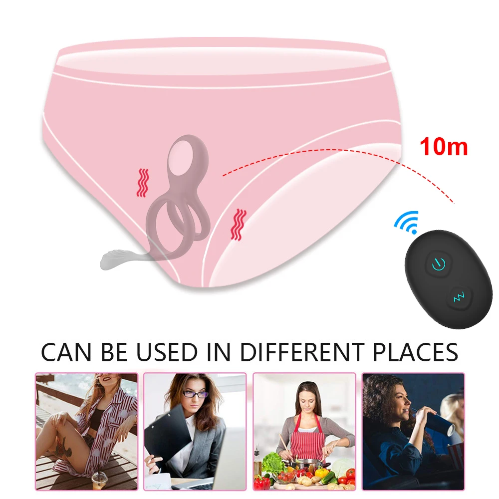 2 In 1 Vibrator Penis Cock Ring Anal Butt Plug Male Prostate Massager Wireless Remote Cockring Sleeve Sex Toys for Men Adults 2 In 1 Vibrator Penis Cock Ring Anal Butt Plug Male Prostate Massager Wireless Remote Cockring Sleeve Sex Toys for Men Adults