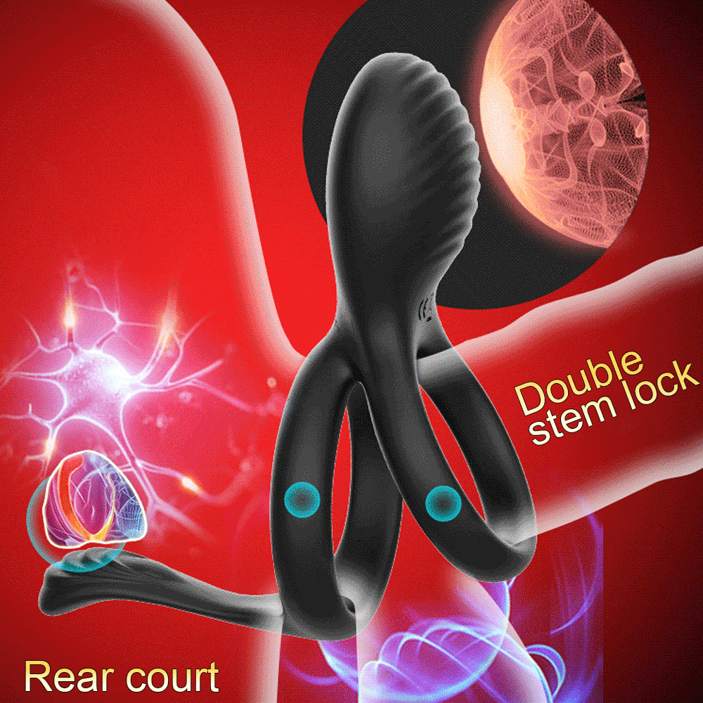 2 In 1 Vibrator Penis Cock Ring Anal Butt Plug Male Prostate Massager Wireless Remote Cockring Sleeve Sex Toys for Men Adults 2 In 1 Vibrator Penis Cock Ring Anal Butt Plug Male Prostate Massager Wireless Remote Cockring Sleeve Sex Toys for Men Adults