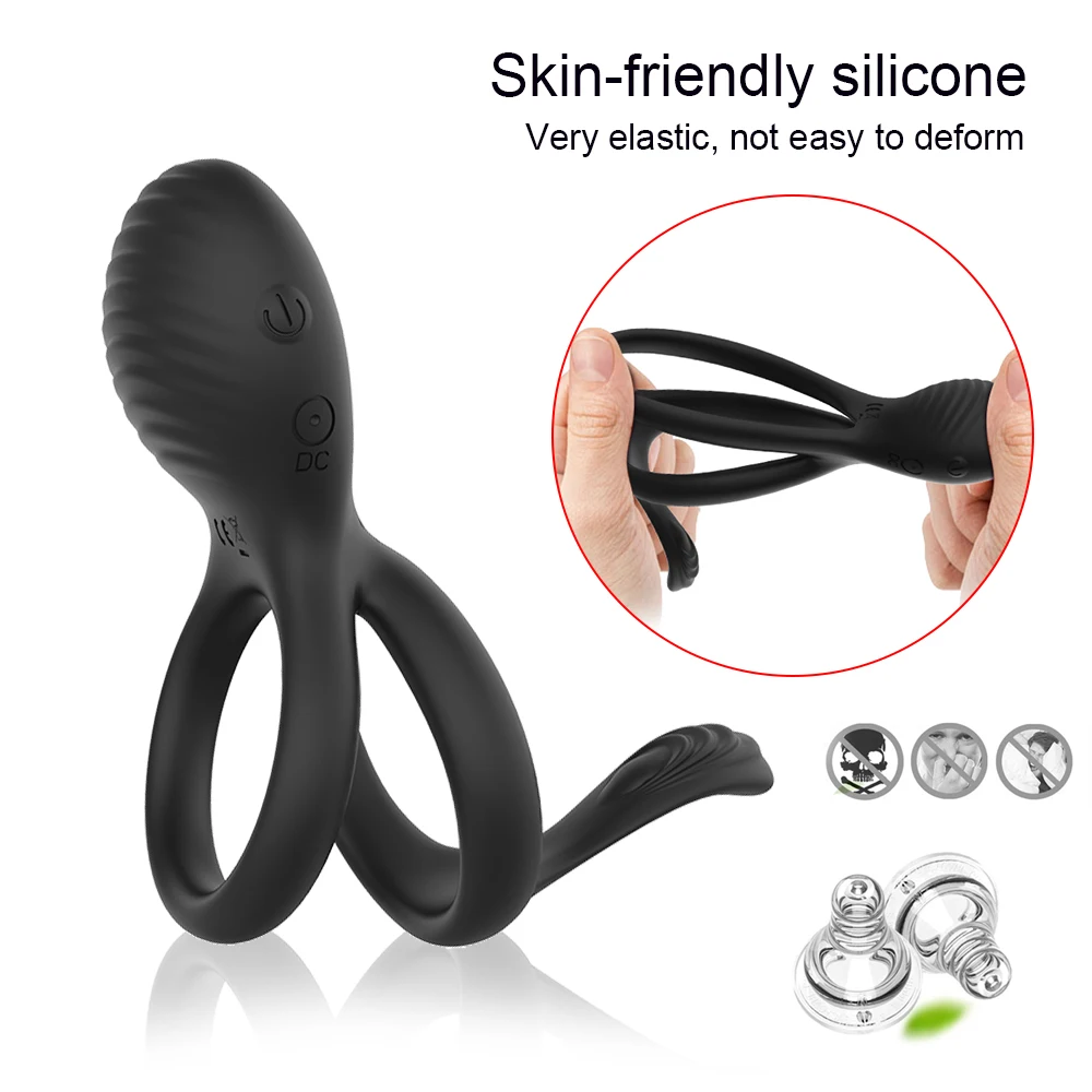 2 In 1 Vibrator Penis Cock Ring Anal Butt Plug Male Prostate Massager Wireless Remote Cockring Sleeve Sex Toys for Men Adults 2 In 1 Vibrator Penis Cock Ring Anal Butt Plug Male Prostate Massager Wireless Remote Cockring Sleeve Sex Toys for Men Adults