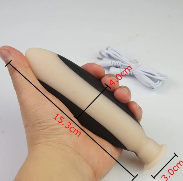 Electro Stimulation Butt Plug Dildo Vibrator,Electric Shock Vagina Anal Dilator Prostate Massage,BDSM Sex Toys For Couples